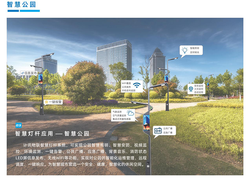 5G智慧路灯杆智慧公园
