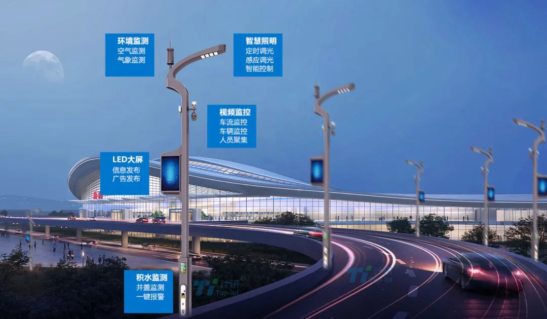 5G智慧灯杆网关高速公路路况监测